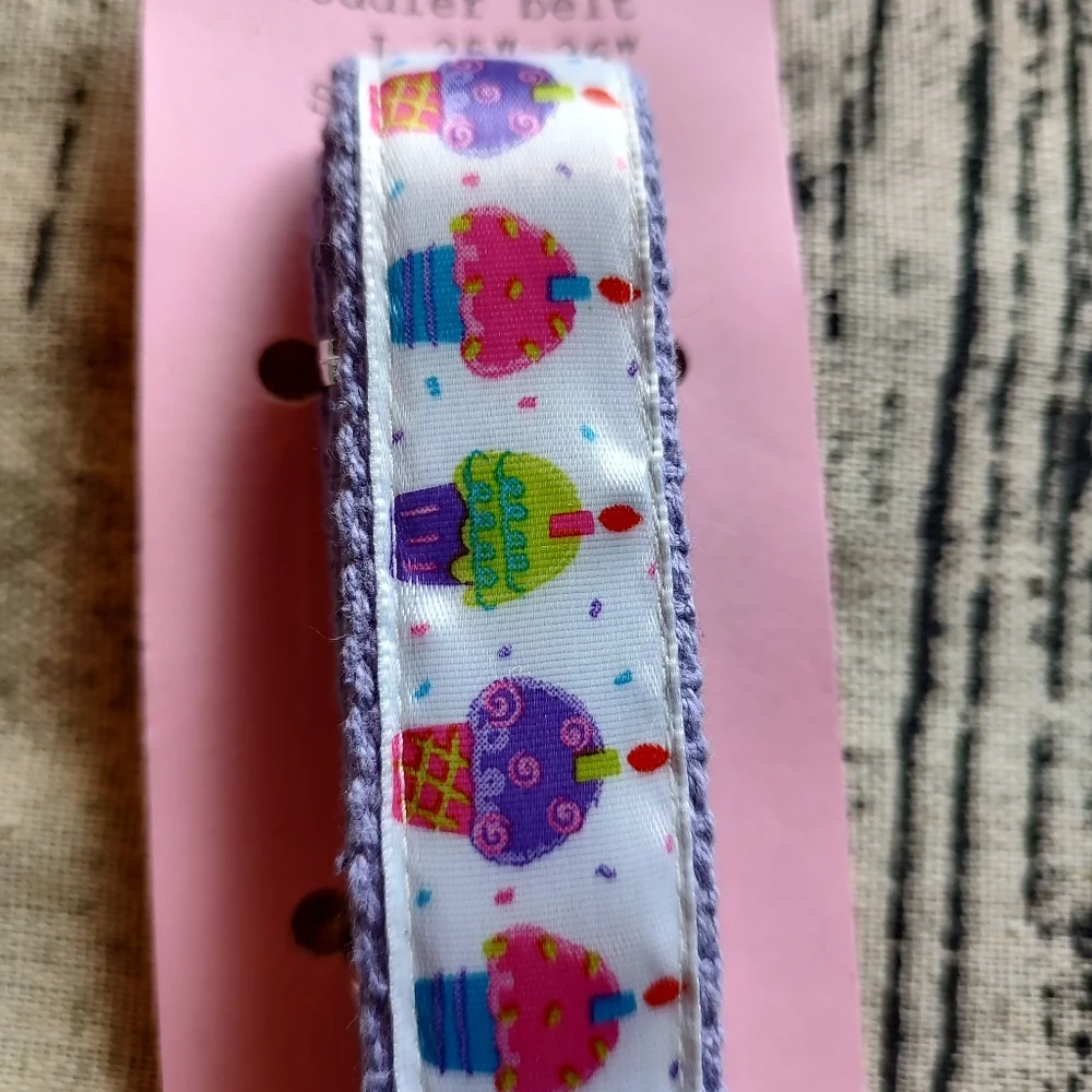 Cupcake toddler belt NWT